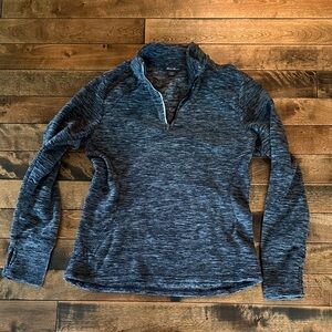 Eddie Bauer Gray Quarter-Zip Sweater